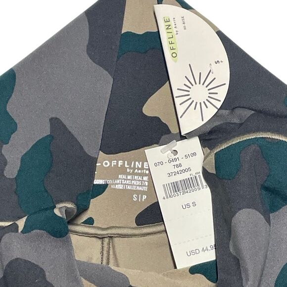 Aerie Offline Real Me Hi-Rise 7/8 Camo Cross Over Leggings - S N0383 - Picture 3 of 6